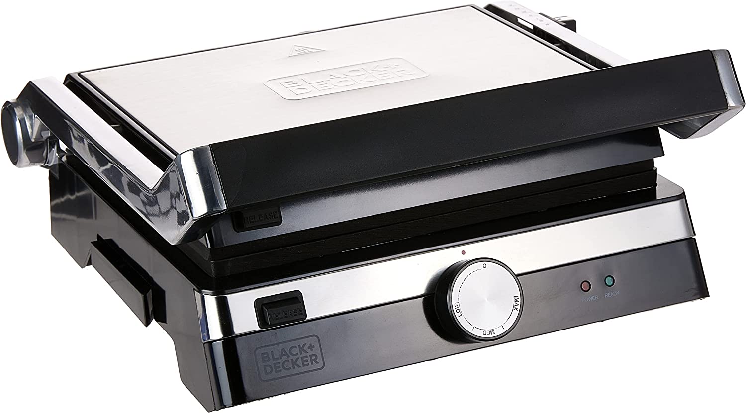 Black & Decker 2000W Contact Grill - Silver