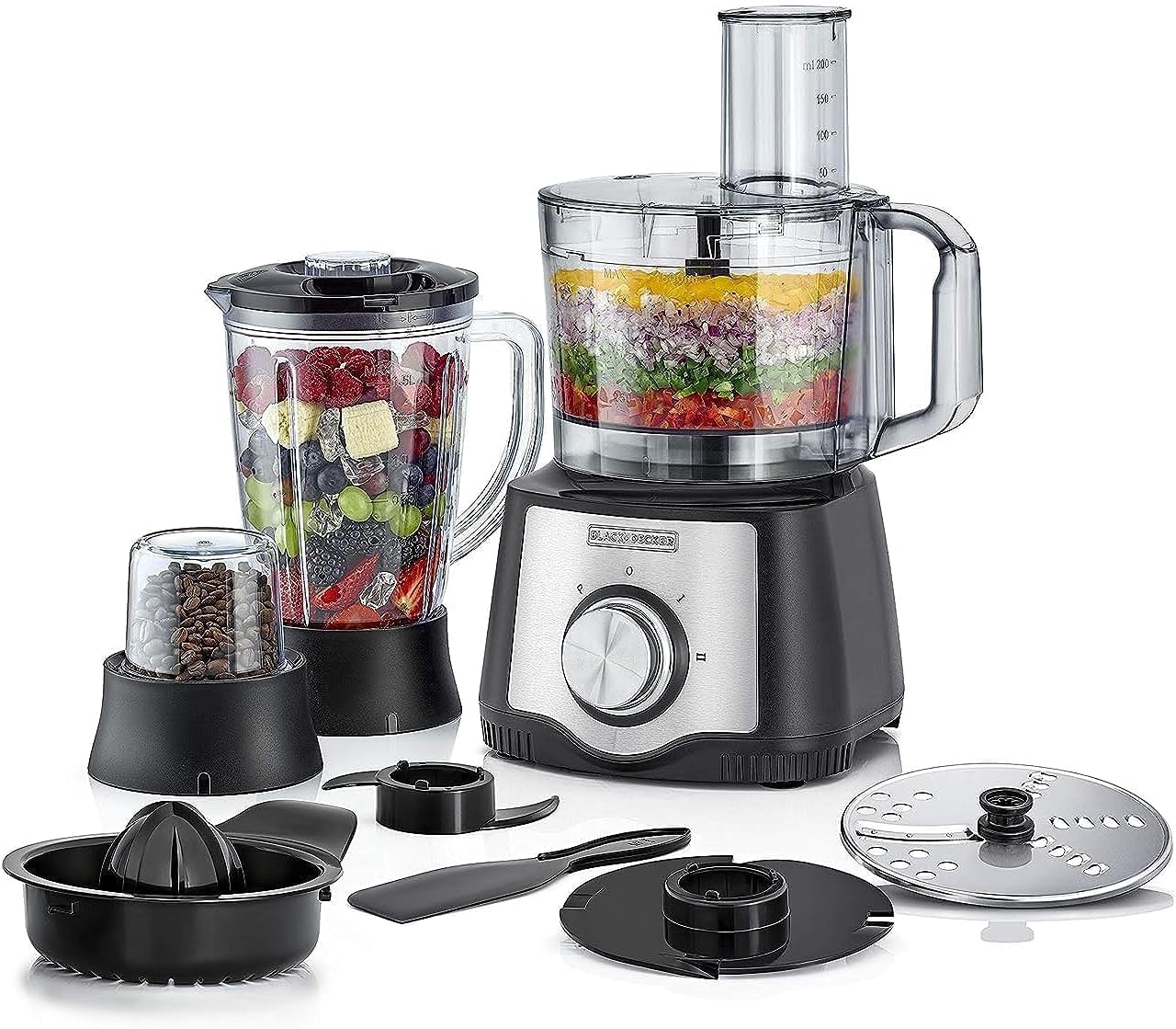 Black Decker 6 in 1 Food Processor 600W