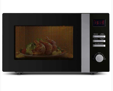 Black+Decker Microwave Oven with Grill 30 L, Silver - MZ3000PG