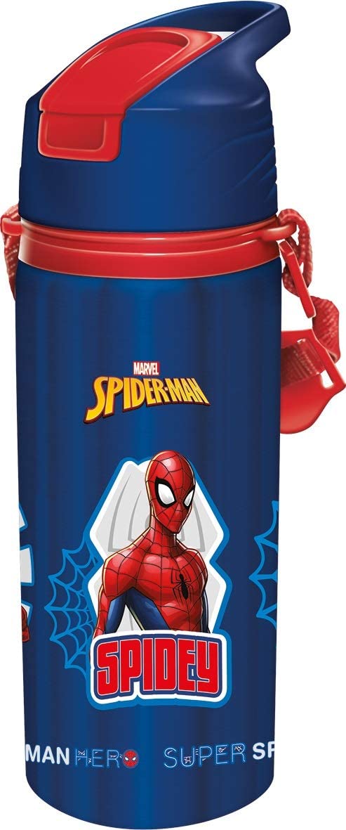  Marvel Spider-Man Stainless Steel Water Bottle with Built-In  Straw : Home & Kitchen