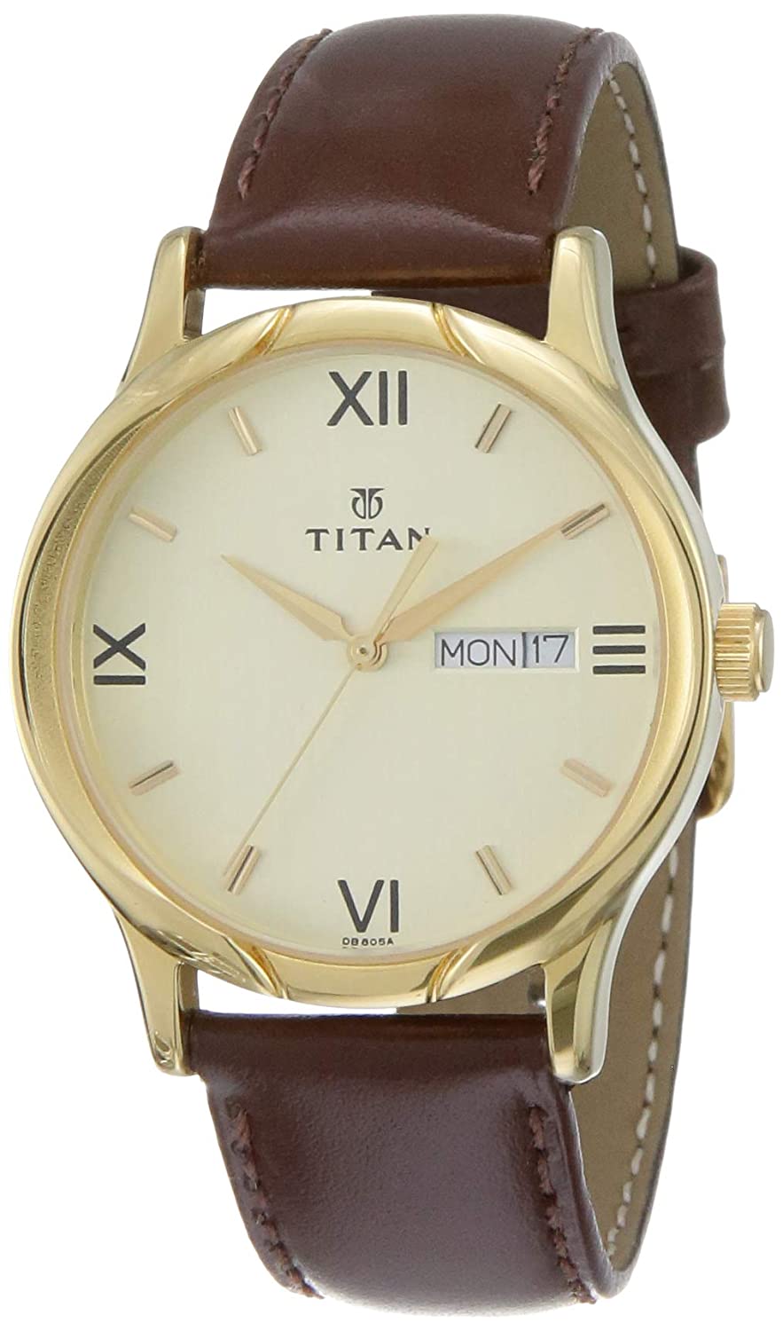 Titan Karishma Analog Champagne Men Watch 1580YL05