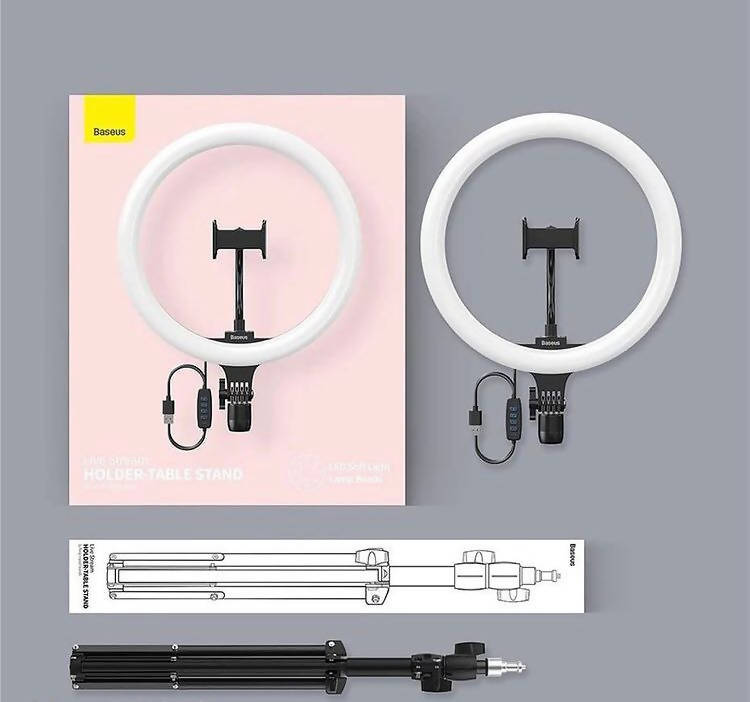 LED Ring Light With Stand For Live Streaming -10 - 26cm