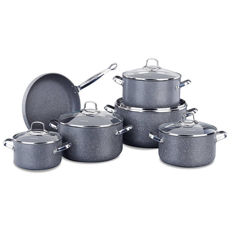 Korkmaz Astra Grande 14 Pieces Cookware Set (100% Original