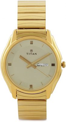 Titan Men Silver – Analog Watch 