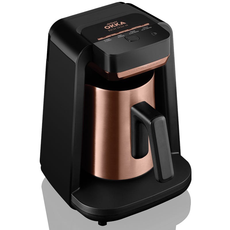 Arzum Okka Rich Spin M Turkish Coffee Copper | Spinbrew Technolog | Arzum Okka | authentic coffee brewing | chrome design | modern elegance | rich flavors | user-friendly | cultural heritage | Halabh.com