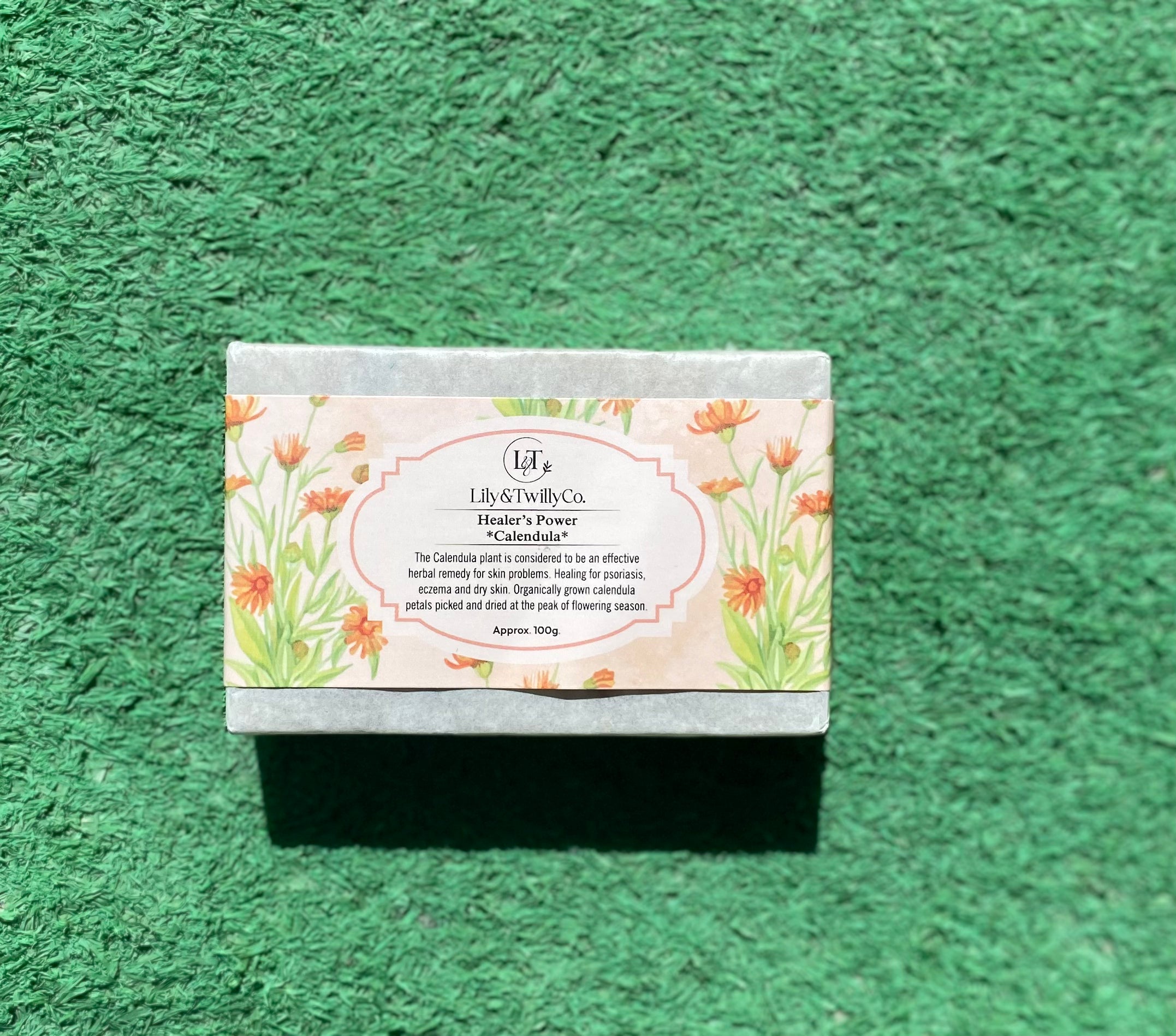 Shop Lily & Twilly Healer's Power Calendula Soap | Home Made | Halabh