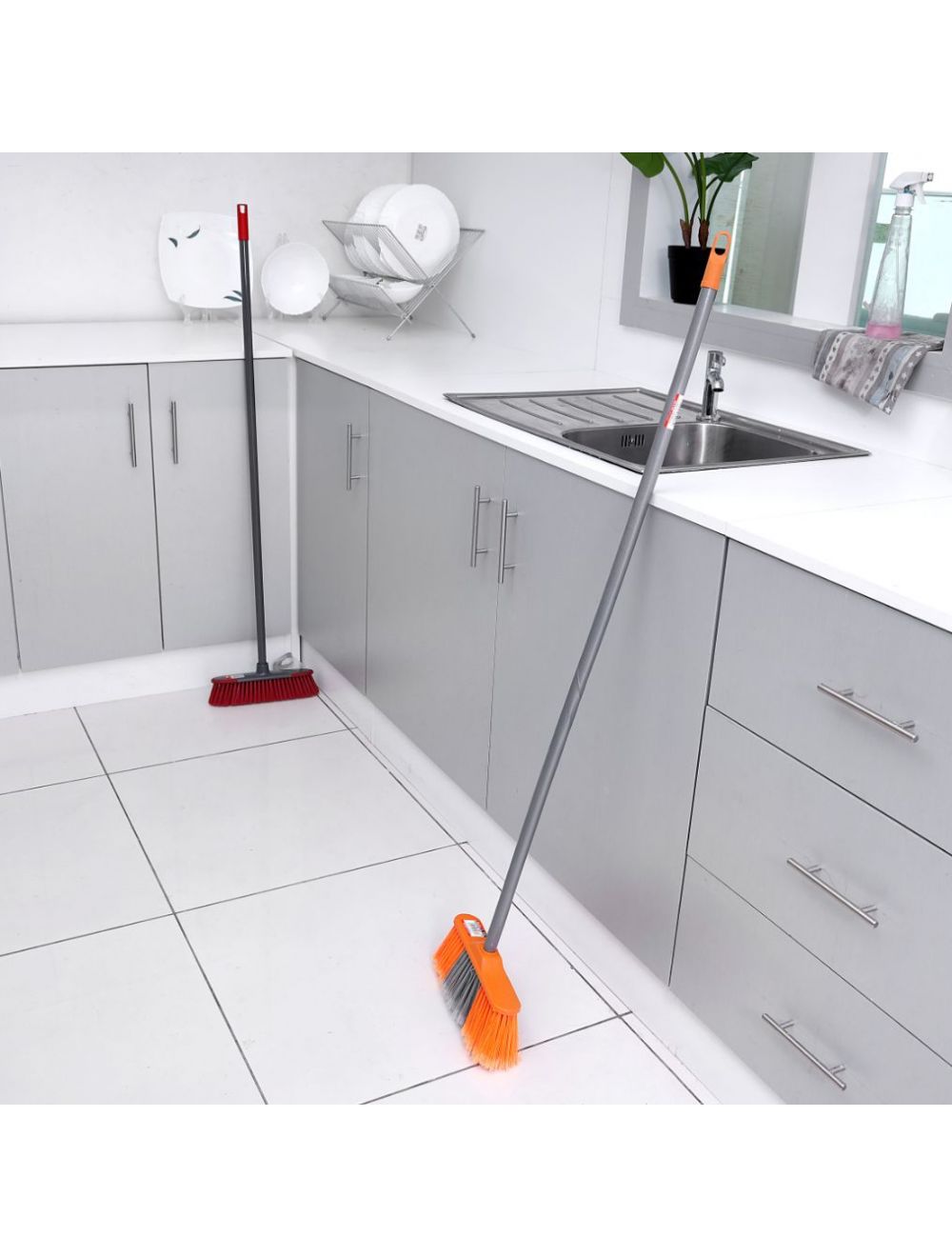 Delcasa Broom with PVC Coated Wooden Handle | Best Cleaning Accessories in Bahrain | Halabh