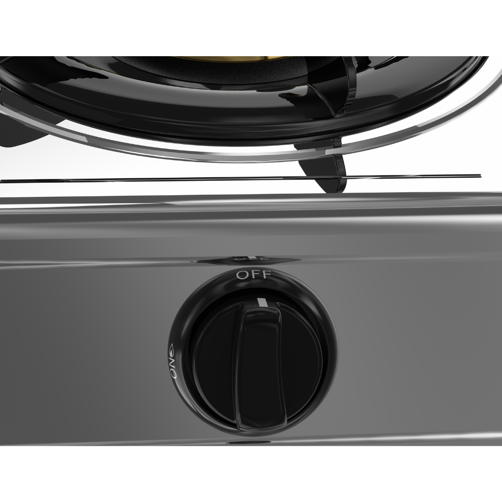 StarHome Automatic Ignition Stainless Steel 2-Burner Gas Stove - SH-1151