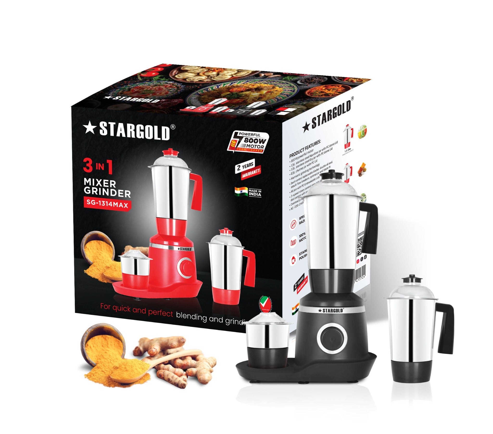 Shop STARGOLD Mixer Grinder | Versatile Kitchen Companion | Halabh