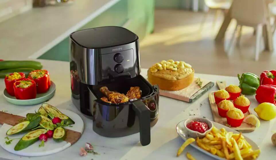 Philips Essential Air Fryer | Best Kitchen Appliances in Bahrain | Color Black | Halabh