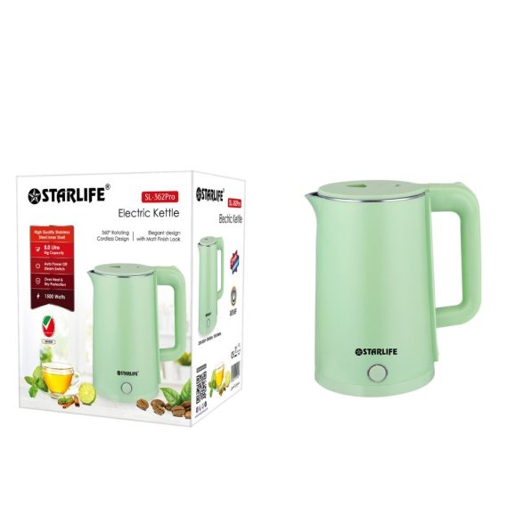 Shop STARLIFE 2L Stainless Steel Fast Boiling Kettle | Durable | Halabh 