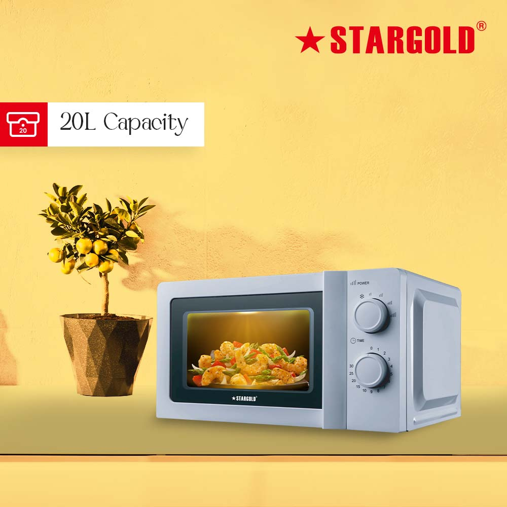 STARGOLD 20L Microwave Oven with 6 Power Levels