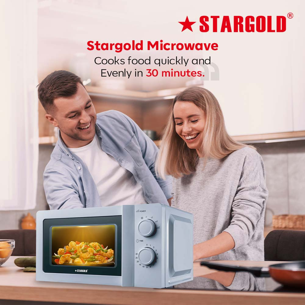 STARGOLD 20L Microwave Oven with 6 Power Levels