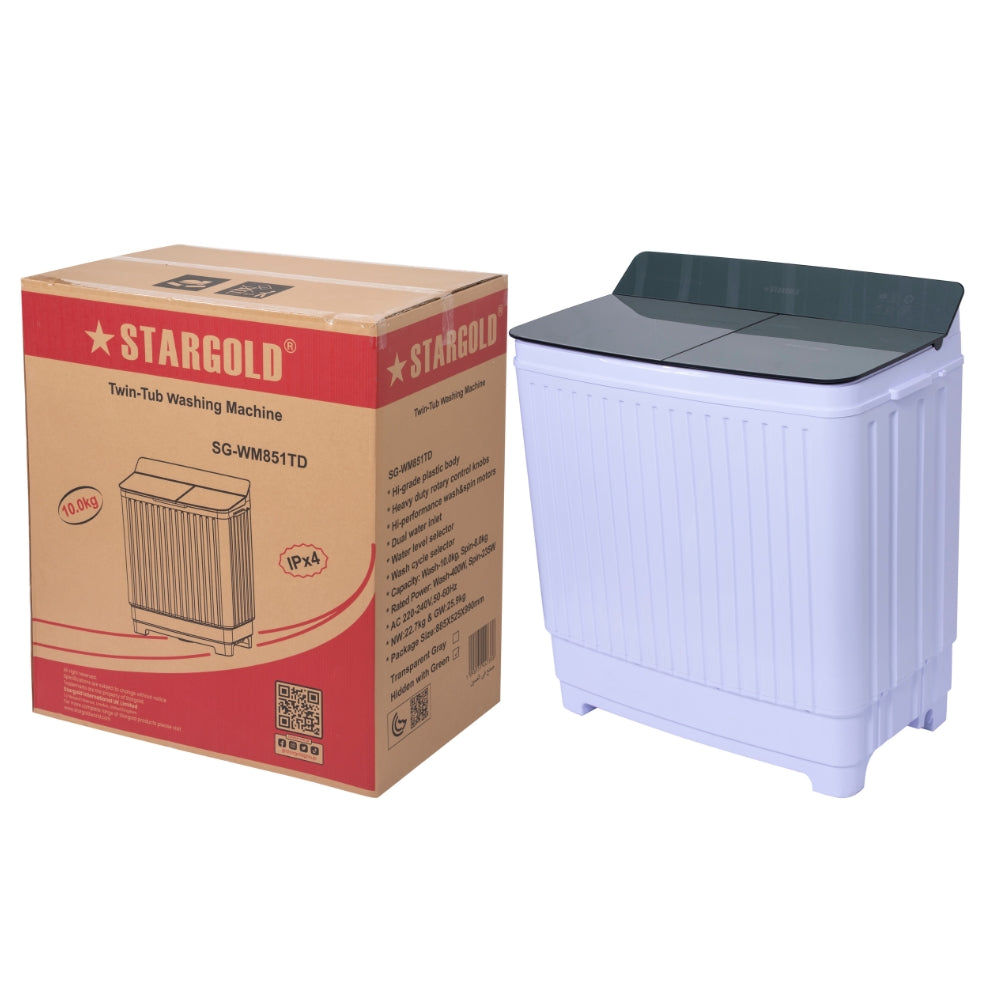 StarGold 10KG Sami Auto Washing Machine - SG-WM851TD