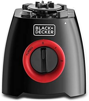 Black & Decker Blender With Grinder & Grater Mill 1L 400W Black