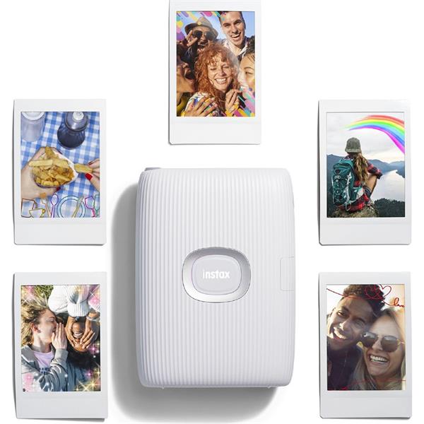 Instax Mini Link 2 Smartphone Printer - Clay White | digital-to-physical printing | creative photo prints | portable design | personalized photo keepsakes | social media printing | instant photo prints |Instax Mini Link 2 app | wireless printing | Halabh.com