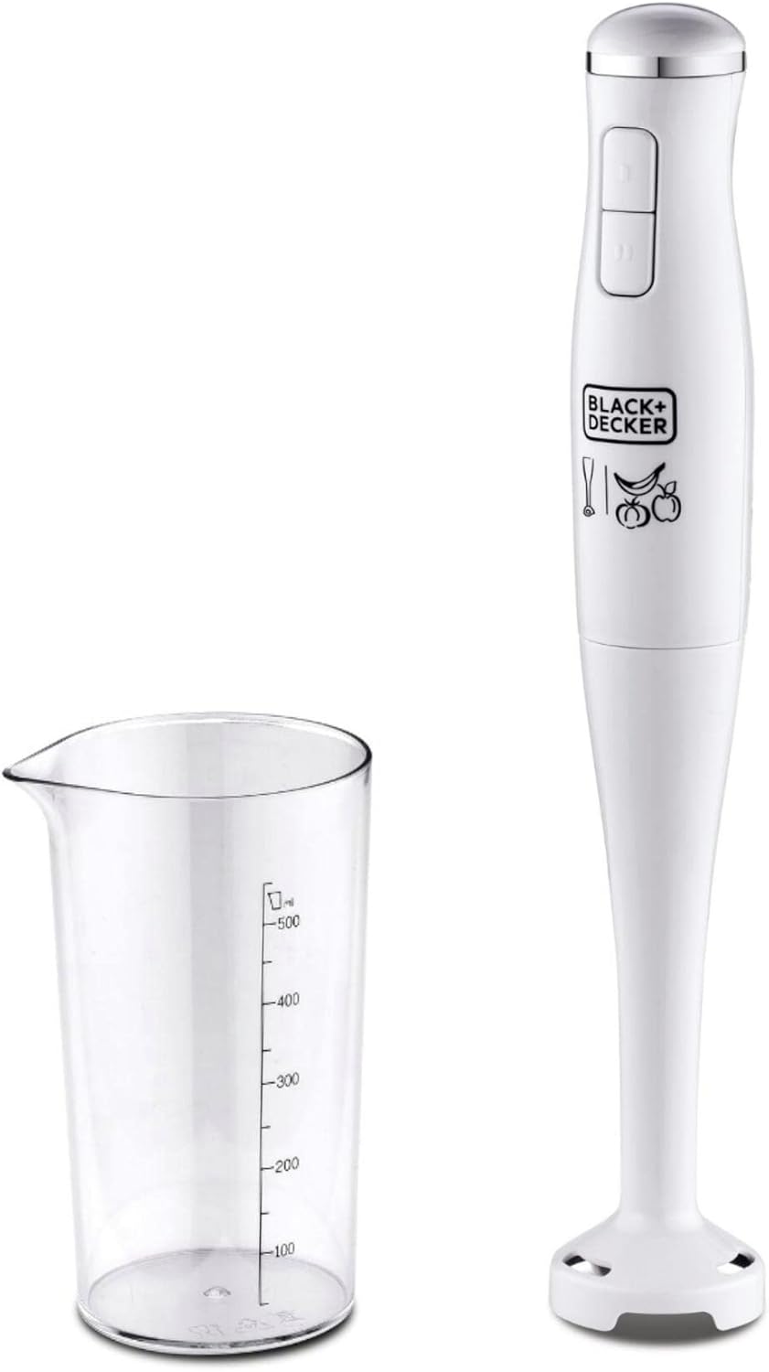 Black & Decker Stick Blender 300W White