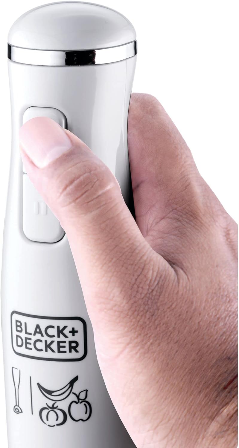 Black & Decker Stick Blender 300W White