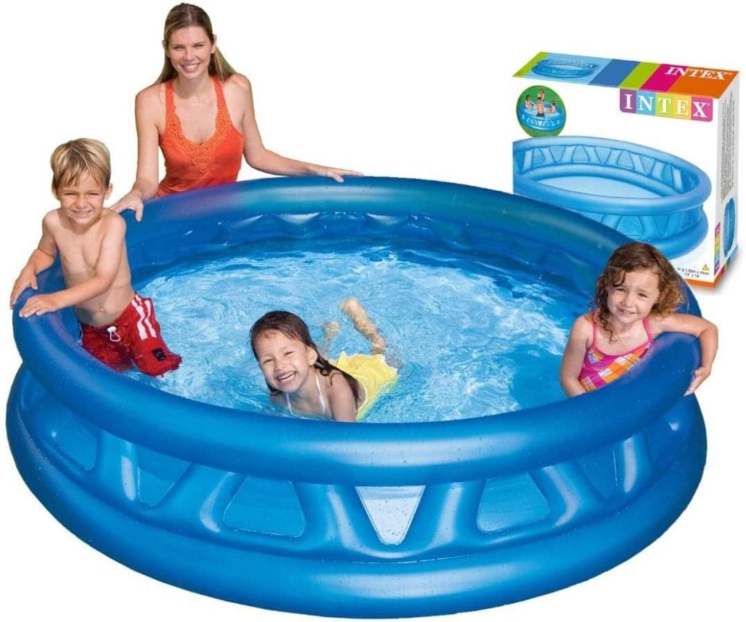 Buy Intex Soft Side Inflatable Baby Pool, Blue | Portable Pool