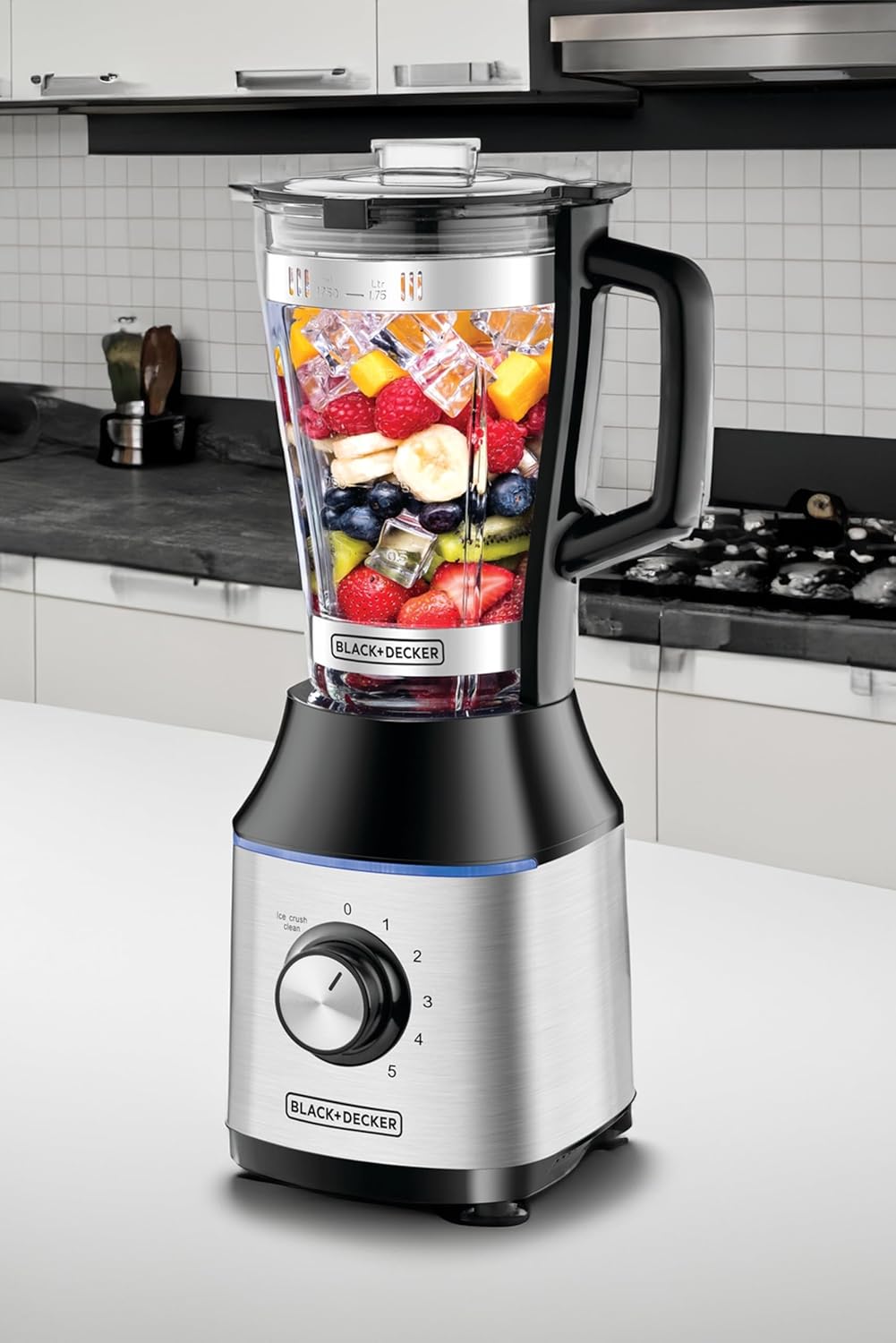 Black & Decker Blender with Glass Jar 700W Silver & Black