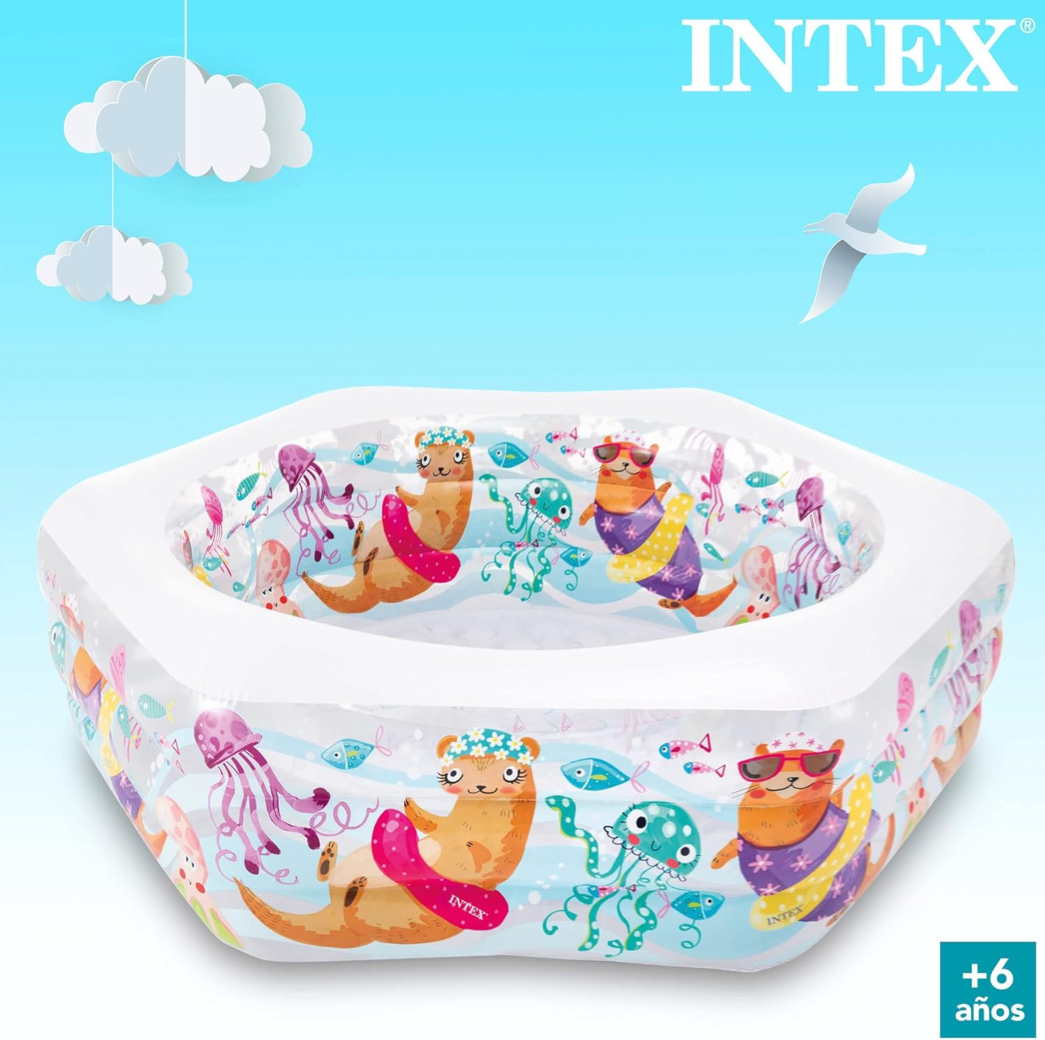 Buy Intex Hexagonal Paddling Pool | Inflatable Pool | Halabh