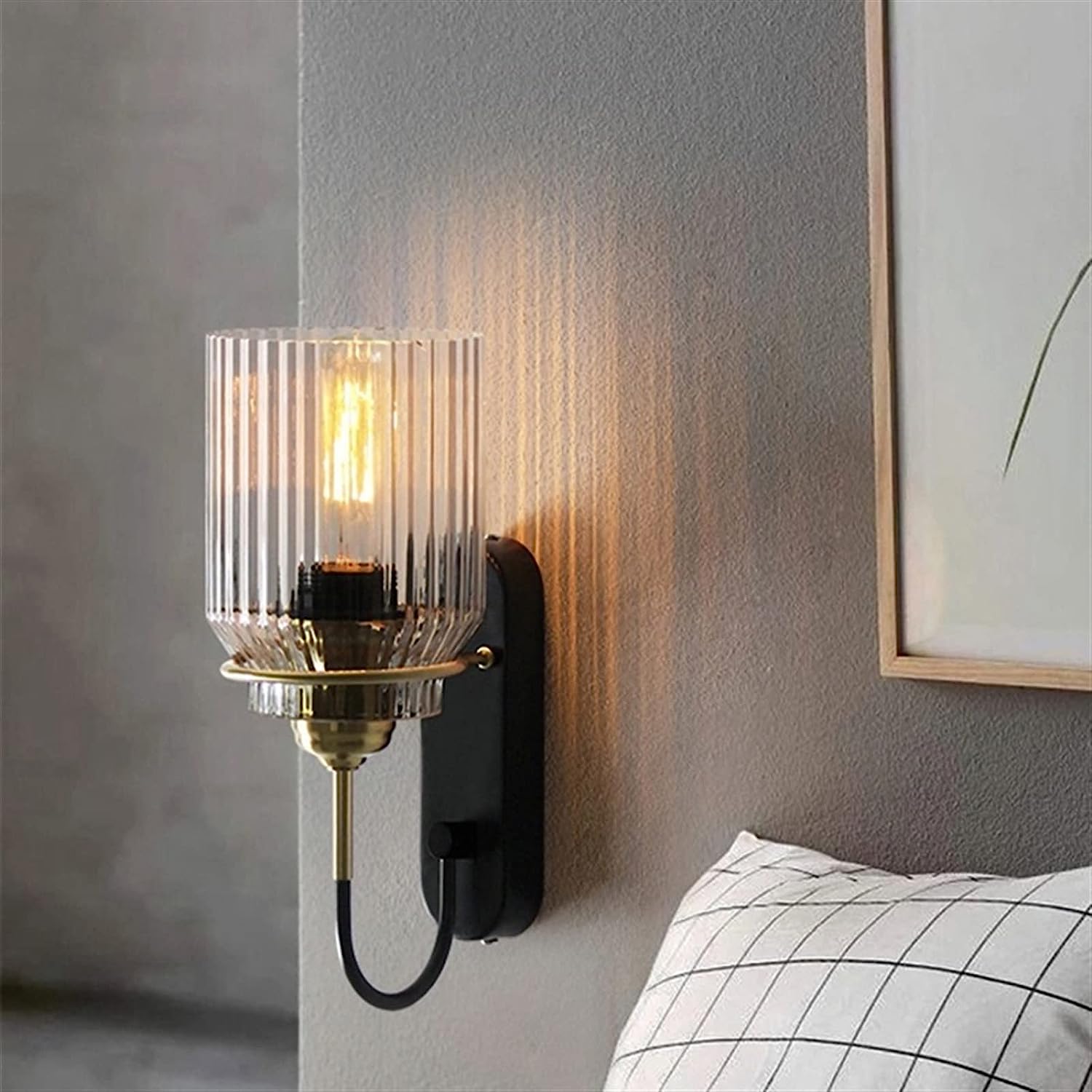 Luxury Bedside Glass Wall Lamp | Best Decor Lighting in Bahrain | Lamp and Lights | Home Decor | Halabh