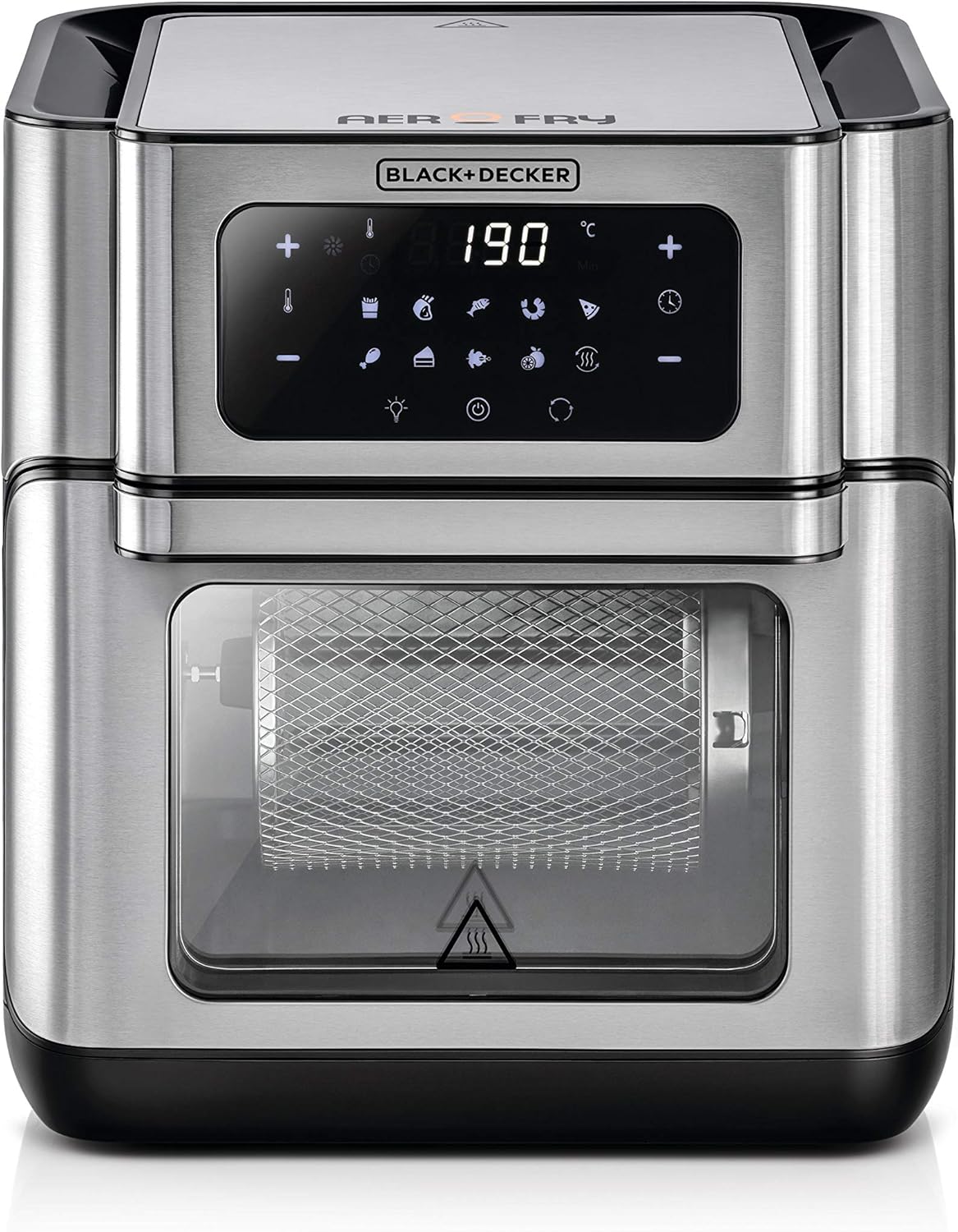 Black & Decker Digital Air Fryer Oven 1500W 12L Silver