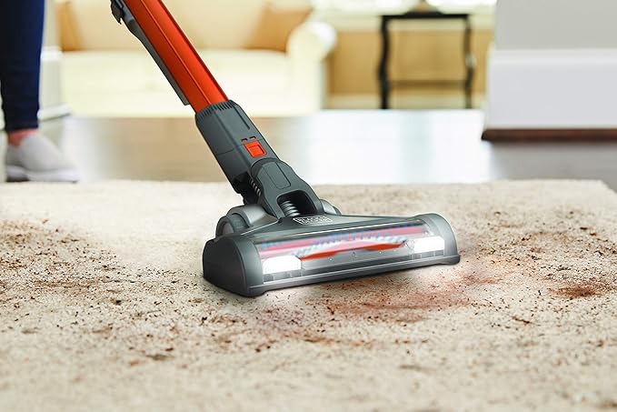 Black+Decker Cordless Stick Vacuum with Floor Extension 18V 2.0Ah PowerSeries 650 mm