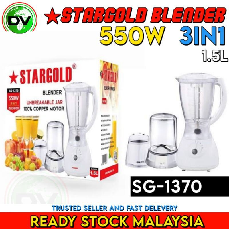 STARGOLD 3-in-1 Blender with Grinder- SG-1370