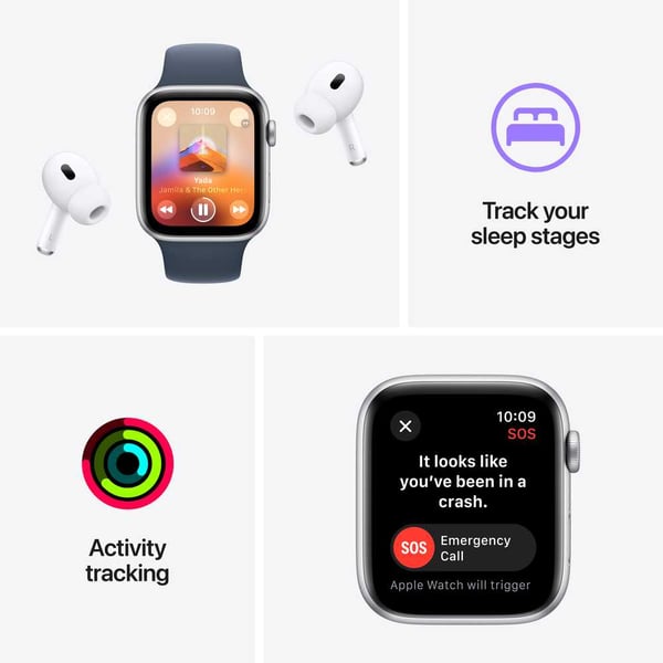 Apple Watch SE GPS 44mm Silver | Best Smart Watches in Bahrain | Watches & Accessories | Halabh.com