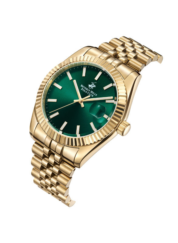 Beverly Hills Polo Club Men's Analog Dark Green Dial Watch - BP3018X.170