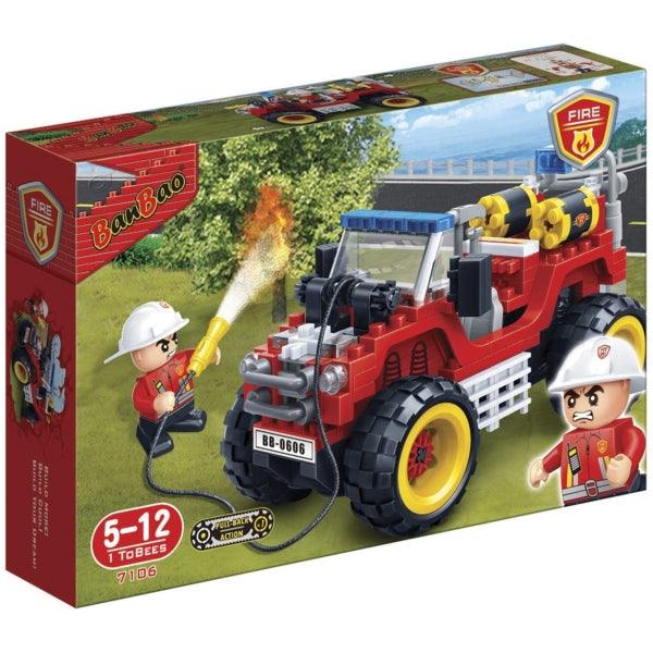 BanBao Fire Jeep Blocks | Age 5 and above Kids | Baby Toys and Gifts in Bahrain | Educational Toy | Halabh