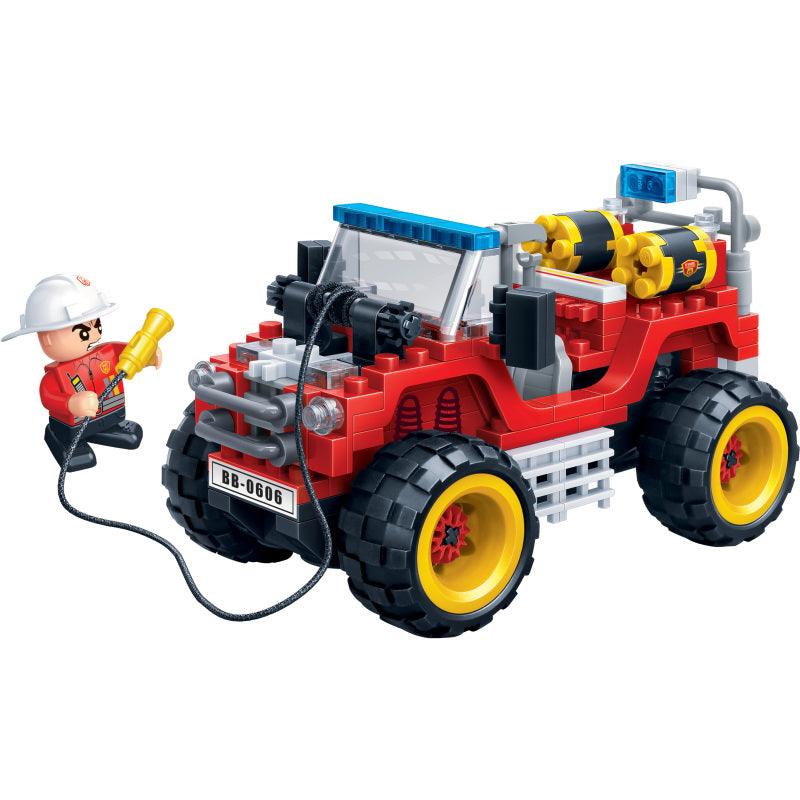 BanBao Fire Jeep Blocks | Age 5 and above Kids | Baby Toys and Gifts in Bahrain | Educational Toy | Halabh