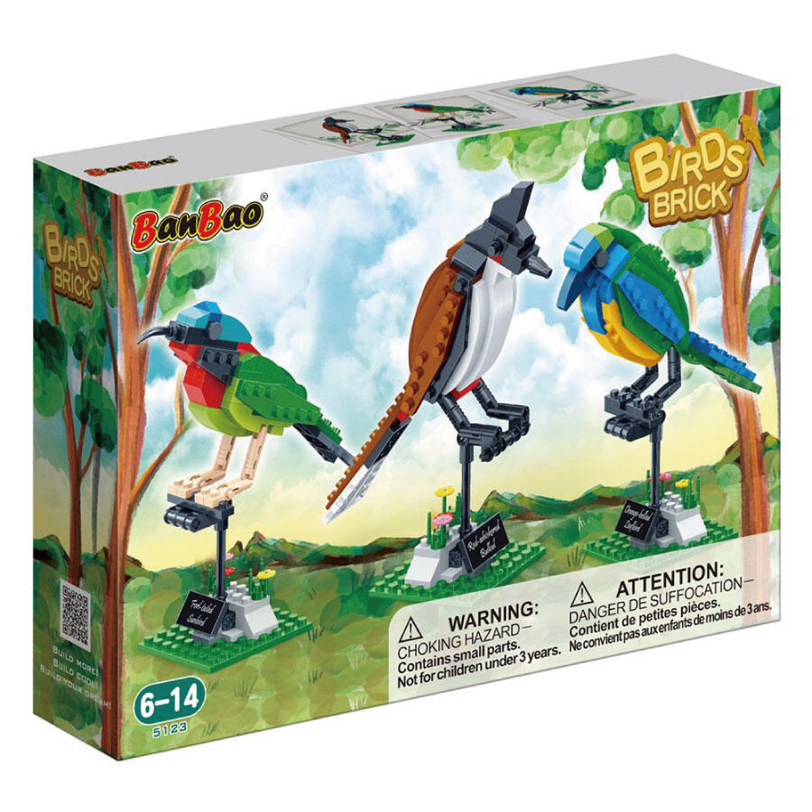 Banbao Block Constructor Birds Set | 408 Pcs | Baby Toys and Gifts in Bahrain | Educational Toys | Halabh