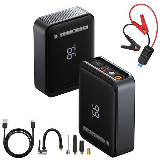 Baseus Super Energy 2-in-1 Jump Starter 1000a Black | Best Jump Starter in Bahrain | Car Accessories | Halabh.com