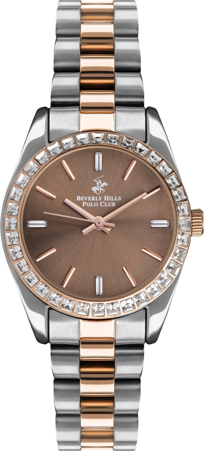 Beverly Hills Polo Club for Women's Watch BP3171C.540 | Stainless Steel | Mesh Strap | Water-Resistant | Minimal | Quartz Movement | Lifestyle | Business | Scratch-resistant | Fashionable | Halabh.com