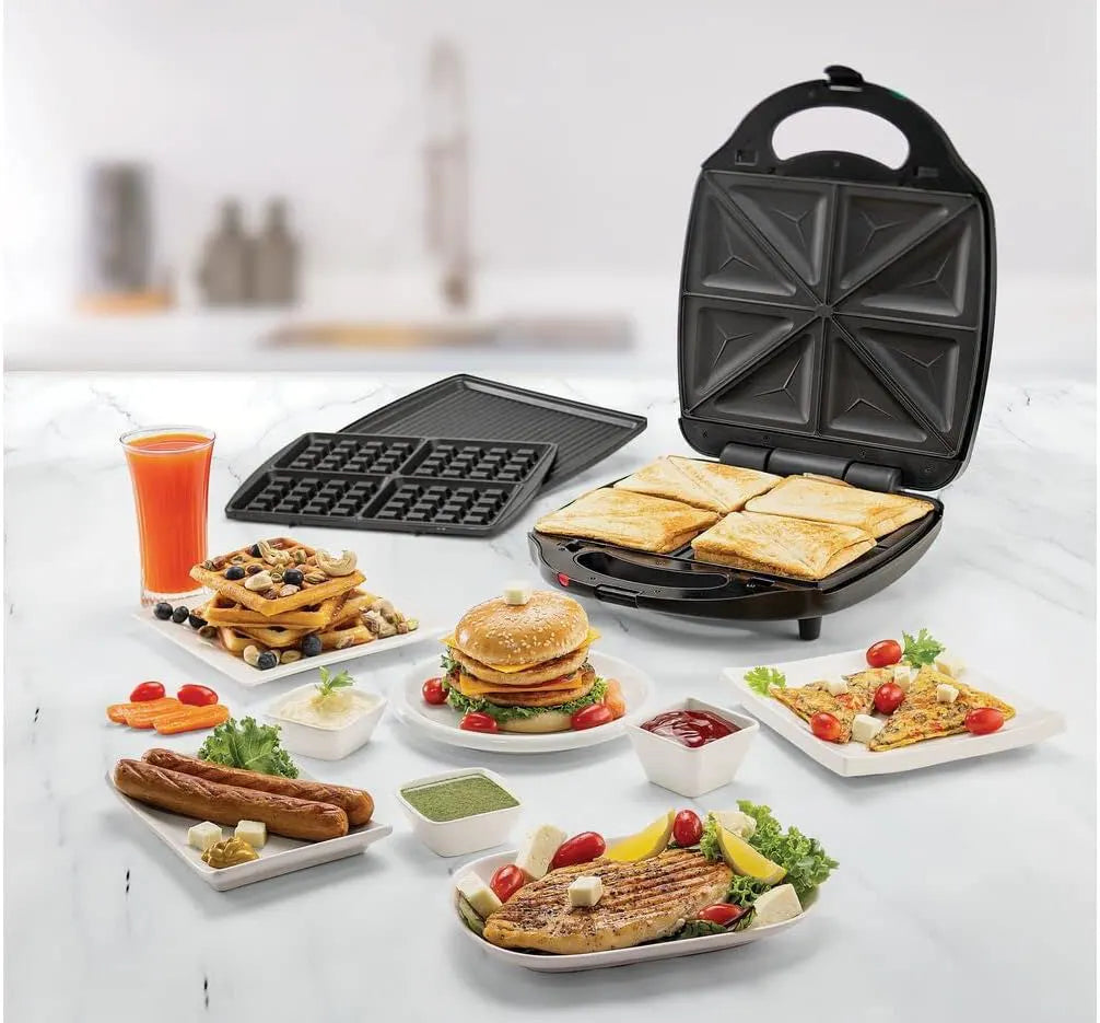 Black & Decker 3-in-1 4 Slice Sandwich Maker | Kitchen Appliances | Halabh.com