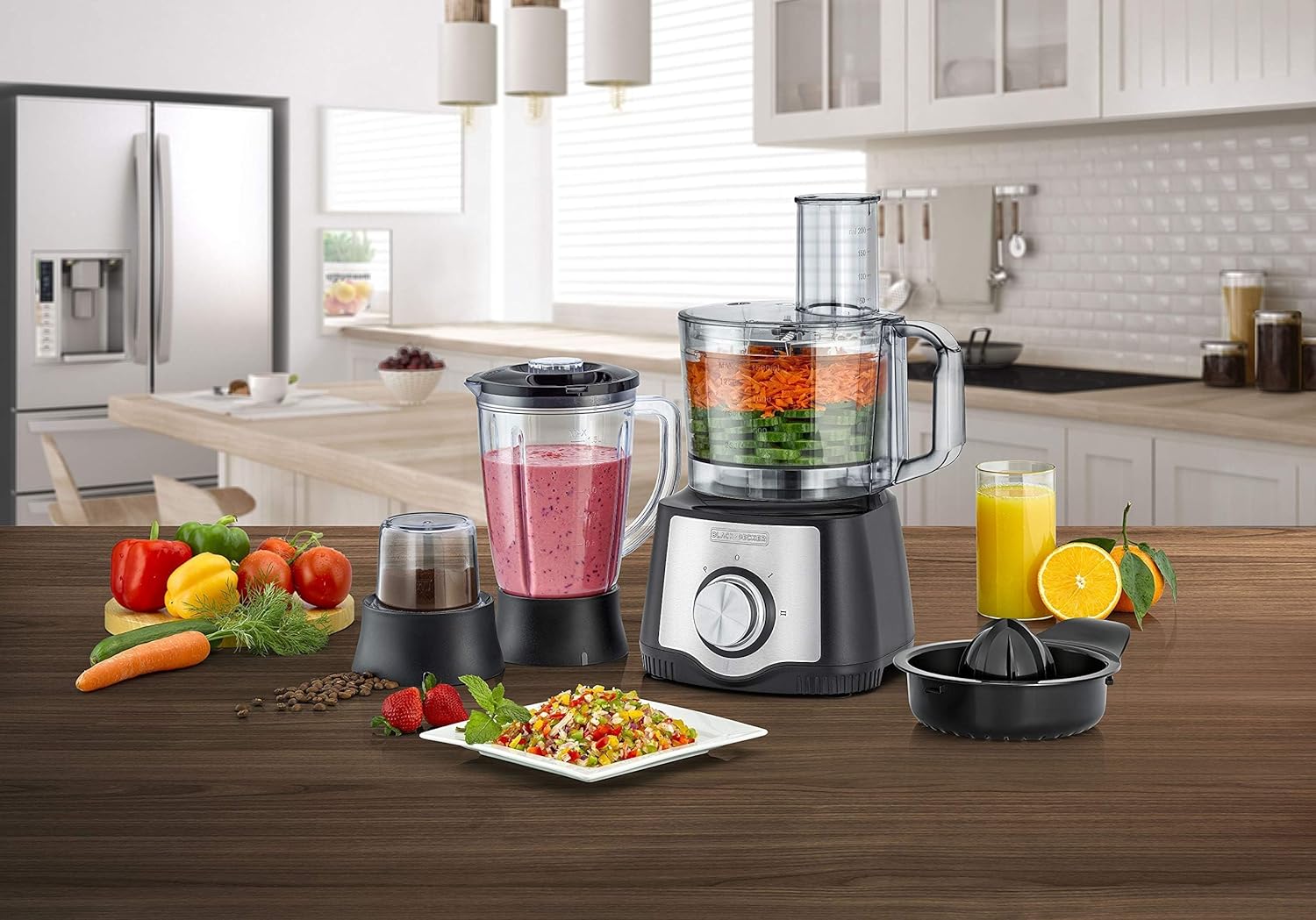 Black Decker 6 in 1 Food Processor 600W