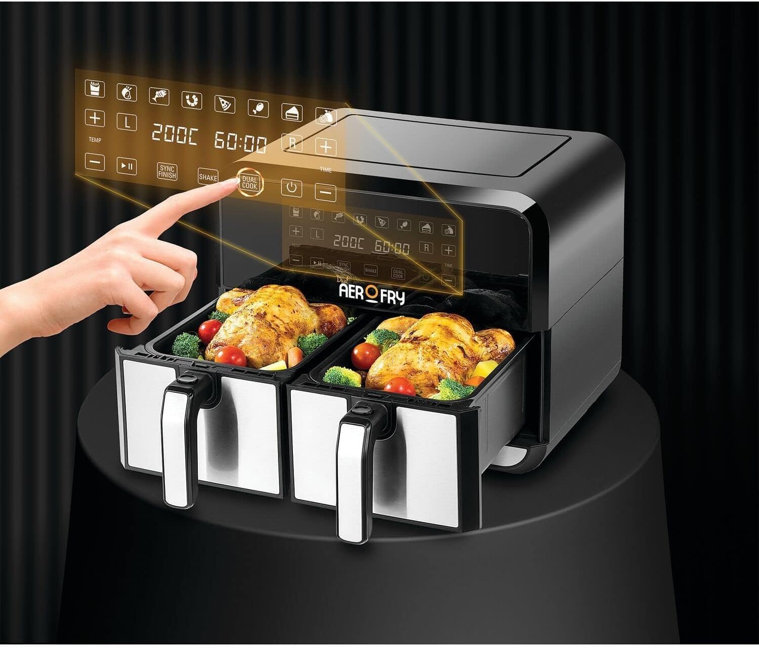 Buy Black Decker Digital Air Fryer 1700W in Bahrain Halabh