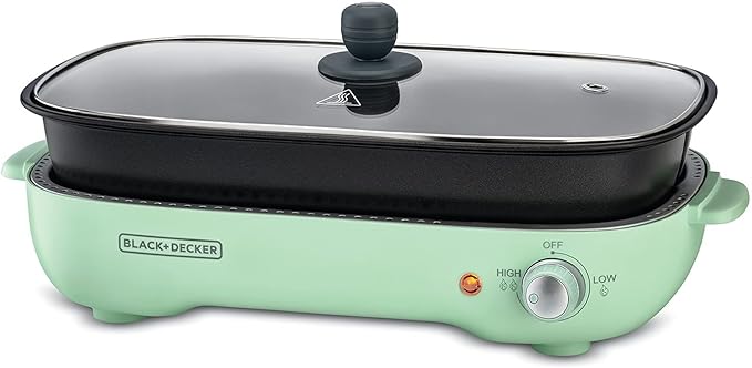 Black & Decker Multifunction Hotpot Grill - 1400W | Kitchen Appliances | Best Grill in Bahrain | Halabh.com