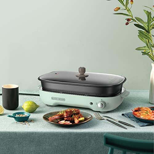 Black & Decker Multifunction Hotpot Grill - 1400W | Kitchen Appliances | Best Grill in Bahrain | Halabh.com