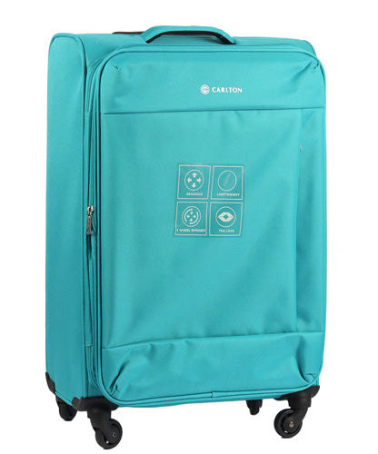 Carlton Elante 4 Wheel Soft Top Cabin Luggage Trolley | Size 58cm | Best Luggage Travel Bags in Bahrain | Halabh