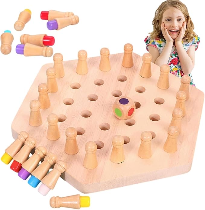 Chess Wooden Game Memory Match Stick Game | Best Baby Toys in Bahrain | Halabh.com