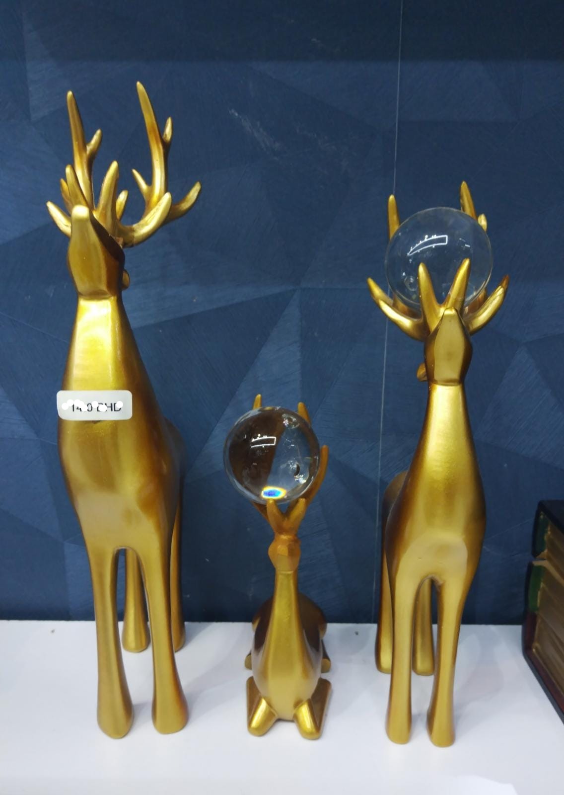 Chick Trinity Gold Deer 3 Piece Set | Home Decor | Halabh.com