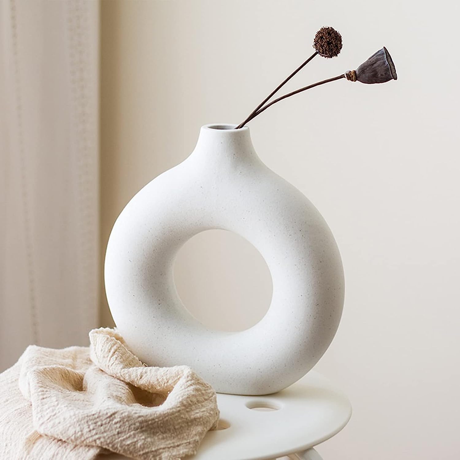 Circle Vases for Flowers Pampas Grass Vase | Home Decor | Halabh.com