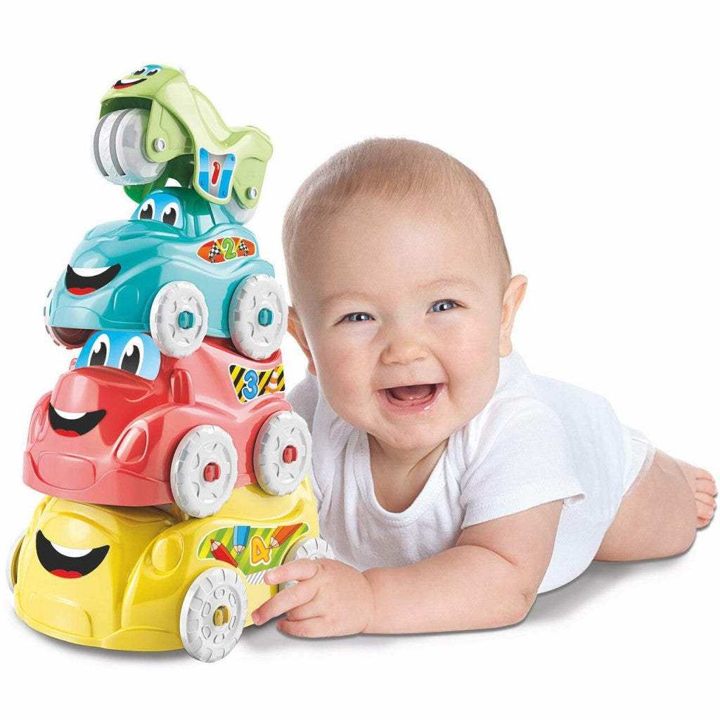 Clementoni Stacking Tower Vehicles | Baby Toys and Gifts | Toys for Kids in Bahrain | Halabh