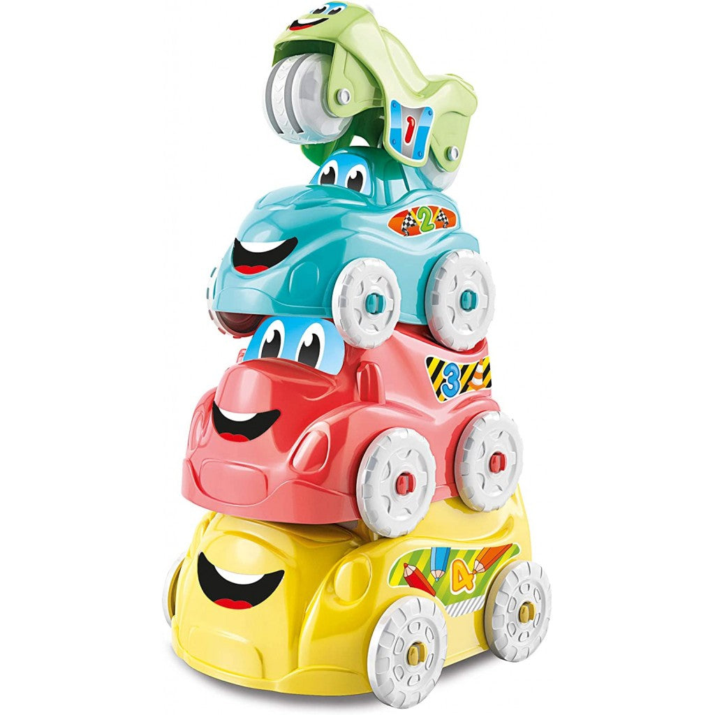 Clementoni Stacking Tower Vehicles | Baby Toys and Gifts | Toys for Kids in Bahrain | Halabh