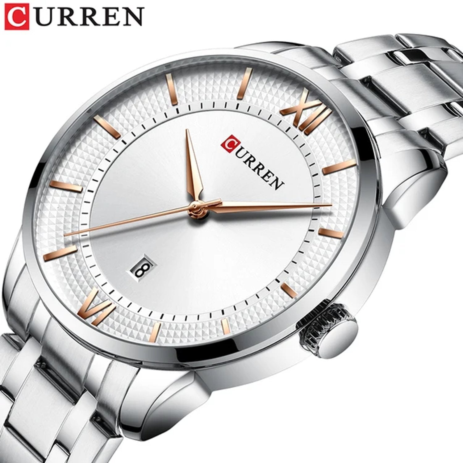 Curren Multifunctional Calendar Waterproof Quartz Wristwatch | Best Watches and Accessories in Bahrain | Halabh