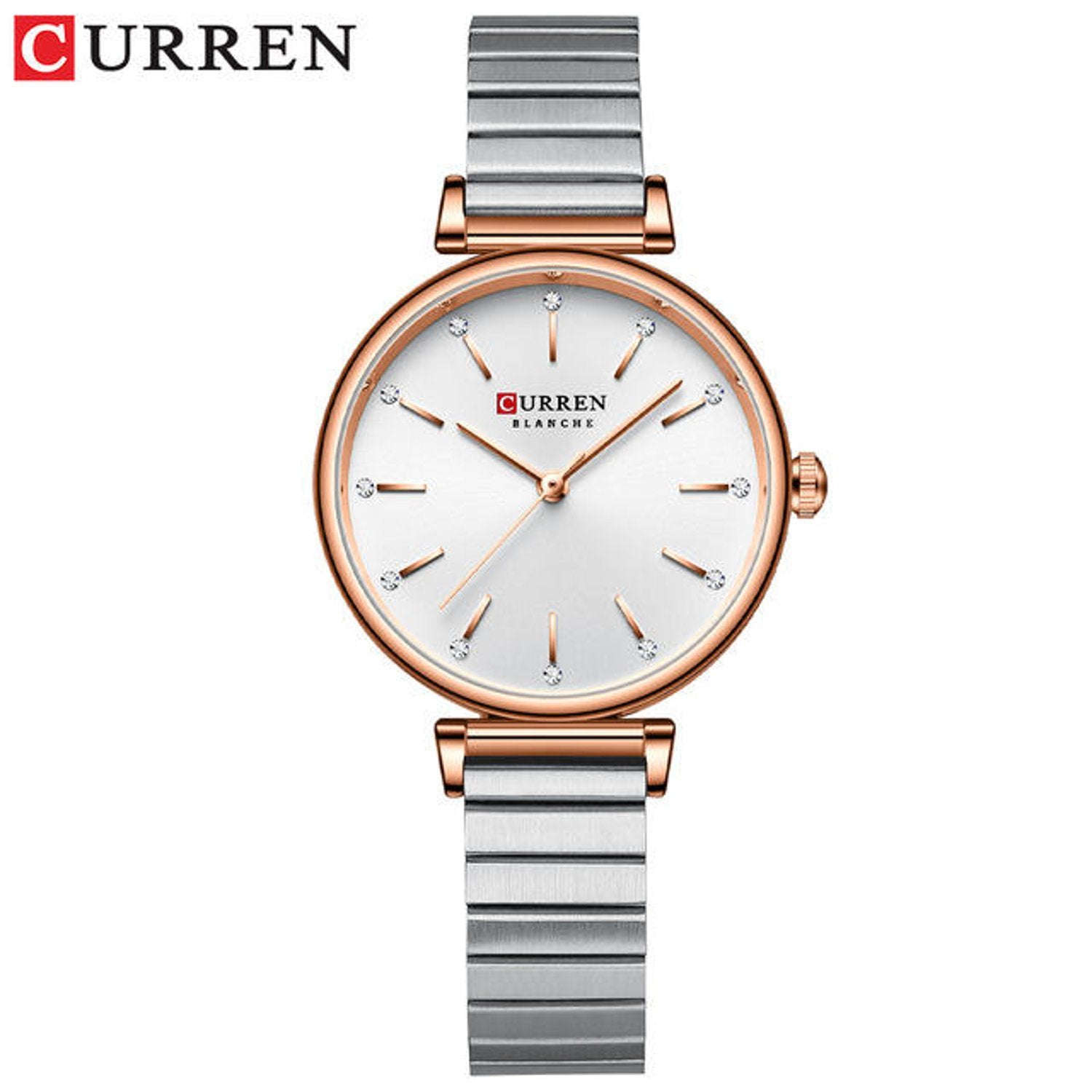 Curren Stainless Steel Luxury Fashion Wristwatch | CRN9081 | For Women | Best Watches and Accessories in Bahrain | Halabh