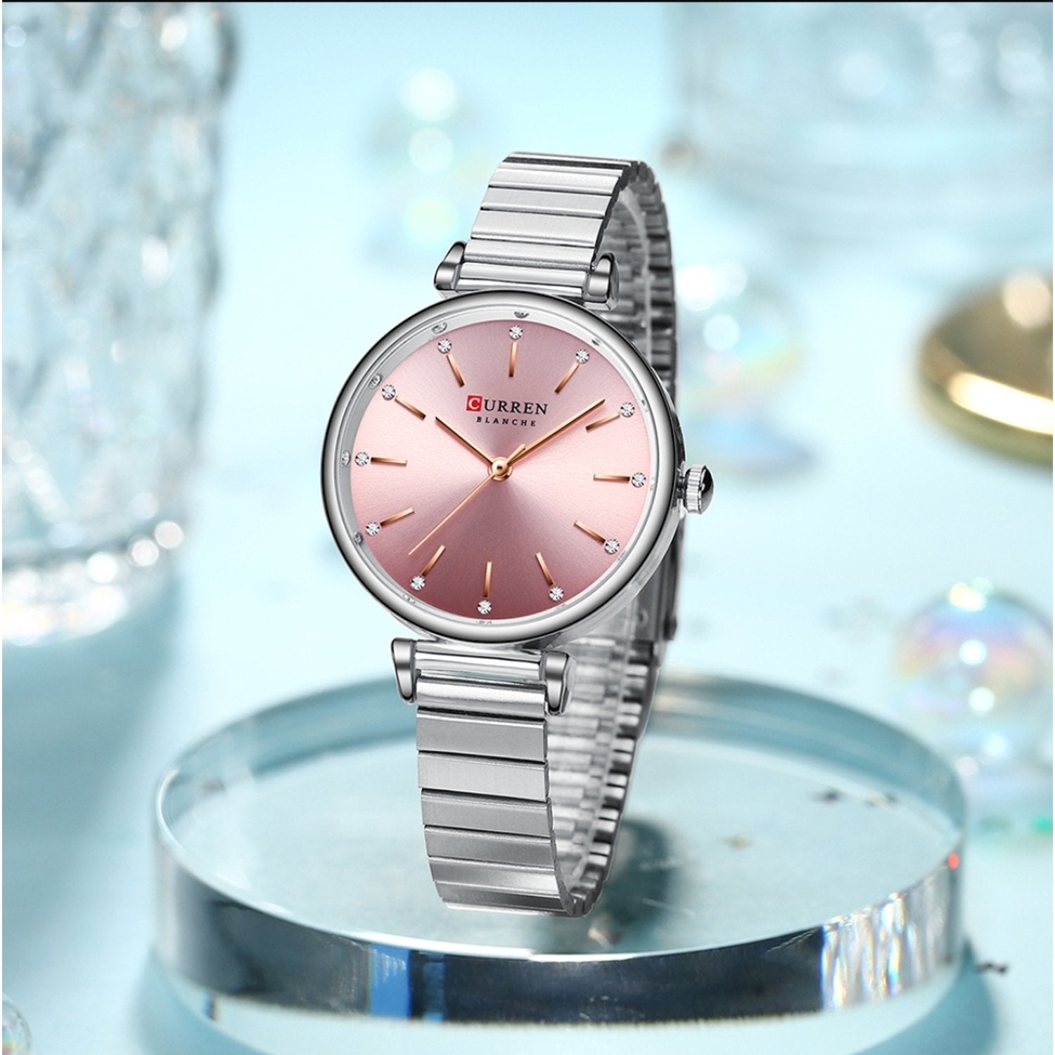 Curren Stainless Steel Luxury Fashion Wristwatch | CRN9081 | For Women | Best Watches and Accessories in Bahrain | Halabh